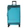 Eminent Expandable Luggage Trolley Bag Soft Suitcase for Unisex Travel Polyester Shell Lightweight with TSA lock Double Spinner Wheels E777SZ Medium Checked 24 Inch Green
