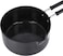 Royalford 16cm Hard Anodized Saucepan, Steamer Pot With Handle Rf10013, 3 Layer Construction Heavy Gauge Virgin Aluminium Ideal For Reheating, Sauces, Soup, Egg Boil, Black