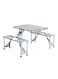 Generic Folding Chair And Table Set Silver