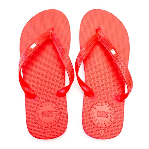 Cubs Rio Unisex Flipflop - Red - Size 46