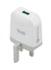 Budi USB Wall Charger White/Grey