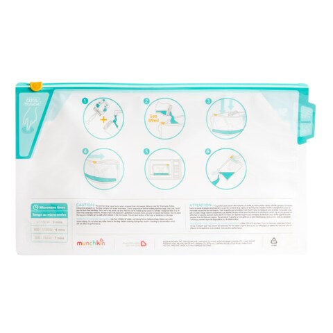 Munchkin Microwave Sterilize Sterilizer Bags 6 PCS