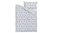 Duvet cover and pillowcase, white/dark blue150x200/50x80 cm