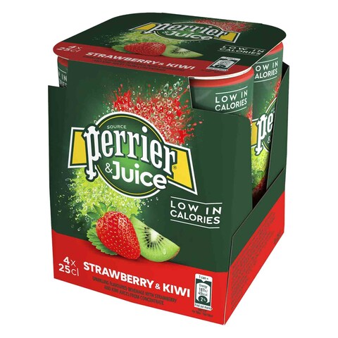 PERRIER STRWBERY KIWI JUICE 250MLX4