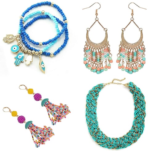 Sky-Touch 3500 Letter Beads And Pony Beads 24-Grid Bead Kit Set Rope Mini Seed Beads Set For Jewelry Making Bracelet Beads Finding DIY Crafts Beading Needles For Jewelry Bracelet Making - 4mm