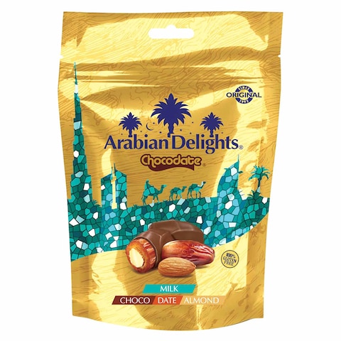 Arabian Delights Chocodate With Milk Chocolate And Almond 90g