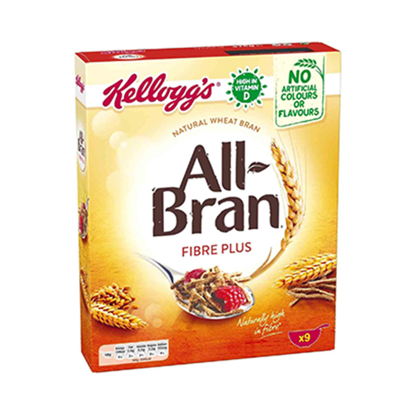 Kelloggs All Bran Fibre Plus Cereal 375G