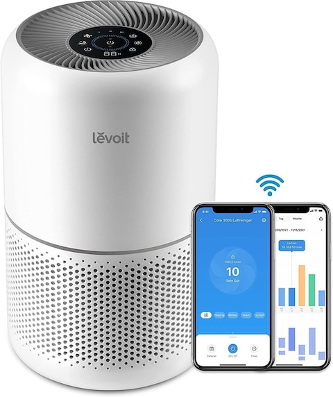 Levoit Core 300S Smart WiFi Air Purifier Effective Range 50 ㎡ Pm2.5 Dust Sensor Air Quality - 2 Years Warranty