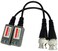 Mini CCTV BNC Video Balun Transceiver Cable (2 PAIR)