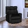 In House Velvet Rocking Recliner Chair - Black - AB011