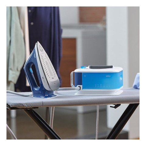 Braun CareStyle Compact Pro Steam Generator Iron IS 2565 Blue And White 2400W