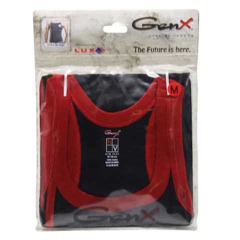 Genx 5502 Gym Vest Medium Black/Red