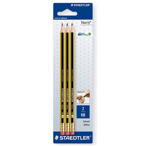 Staedtler Noris HB2 Pencil Blister 3/pack