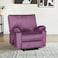 In House Velvet Rocking Recliner Chair - Light Purple - H1