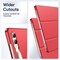 Case For Samsung Galaxy Tab S9 Ultra 14.6-Inch, Translucent Back Tri-Fold Stand Protective Tablet Cover, Support S Pen Charging Auto Wake/Sleep Red