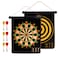 Generic-Black Double Sided Magnetic Dartboard Dart Board Game Set with 6pcs Darts for Kids Adults