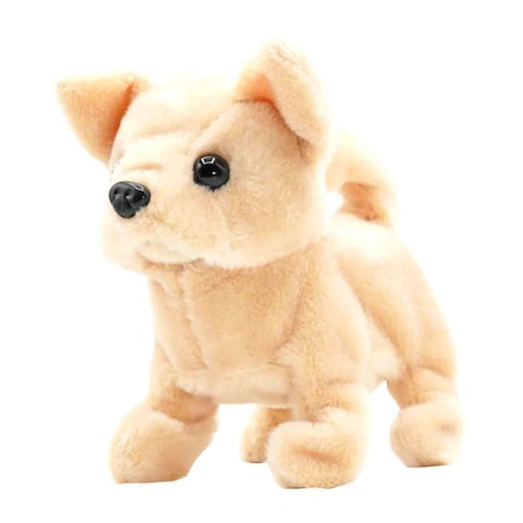 Pugs At Play Goldie The Golden Retriever Plush Toy Beige