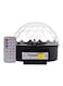 Generic Led Crystal Magic Ball Light With Remote Clear/Black