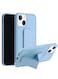 Focus Finger Grip Holder And Standing Cover With Car Magnetic Multi-Function Shockproof Protective Case Cover For Iphone 13 Light Blue