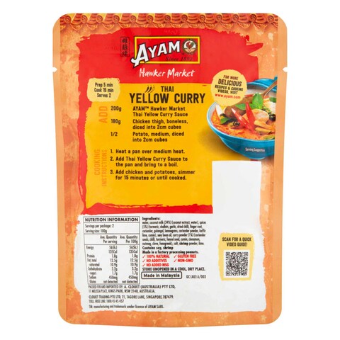 Buy Ayam Thai Yellow Curry Sauce 200g Online | Carrefour Kenya