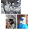 KKmoon-Anti-fog Adjustable Full Face Shield Windproof Dustproof Hat Full Face Shield Protect Eyes and Face with Protective Clear Film Elastic Band