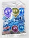 Generic Party Fun Chrome Clear Blue Balloon - 12Inches - (Pack Of 40 Units)