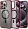 Spigen Ultra Hybrid MagFit designed for iPhone 15 Pro case cover compatible with MagSafe - Frost Deep Red