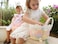 Multipurpose Storage Cotton Basket Pink and White 27cmx15cm
