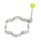 Generic Egg Mold Stainless Steel Pancake Mould Ring Fried Egg Kitchen Utensil For Creative Breakfast (Flower)