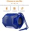 Portable Wireless Bluetooth Speaker, Mini Wireless Bluetooth Speaker for Car/Laptop/Home Audio &amp; Gaming with USB/FM/ Card Supported -Blue-A005