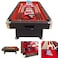 Simbashoppingmea - 8 Ft Billiard Table With Container Benches Full Optional &ndash; Vintage Red
