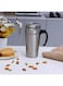 Eco-friendly Reusable Double Wall Leakproof Coffee Travel Mug With Handle And Compact Lid Silver 470ml