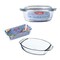 Pyrex Round Casserole with Lid - 3.2 Liter