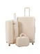 Morano 4-Piece Luggage Trolley Set Beige