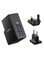 Anker - 4-Port Usb Plug Adapter With Uk And Eu Black