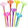 Balloon Sticks with Cups, 50 Pieces White Balloon Stick Holders for Holidays, Anniversary Wedding Birthday Party Decoration (mixed colour dark)