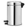 Brabantia NewIcon Pedal Bin Brilliant Steel 5L