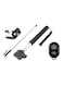 Generic - Selfie Stick With Bluetooth Sutter Remote Black/Silver