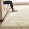Extra Soft Living Room Faux Fur Fluffy Carpet With Anti-Slip Bottom. Size 80&times;160CM (White)
