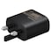 Samsung Super Fast 25W Fast Wall Charger &amp; 1m USB-C to C Cable - Black