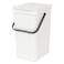 Brabantia Sort &amp; Go Waste Bin White 12L