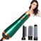 Arabest Hair Dryer Brush, 3 in 1 Hot Air Brush Kit with Interchangeable Brush Head, Negative Ion Salon Styler Hair Dryer and Volumizer for Curling Drying Straightening Rotating Anti-scald, (Green)