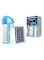 Sonashi Rechargeable 3 Side Lantern With Solar Panel SEL-697SP Blue 15x6.5x20cm