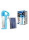 Sonashi Rechargeable 3 Side Lantern With Solar Panel SEL-697SP Blue 15x6.5x20cm