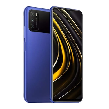 شاومي بوكو ام 3 - 6.53 بوصة 128 جيجابايت/4 جيجابايت ثنائي الشريحة بشبكة الجيل الرابع - أزرق