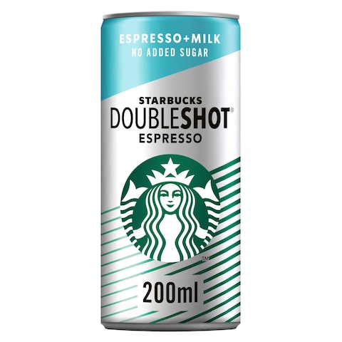 Buy Starbucks Coffee Drink Doubleshot No Added Sugar 200ml in UAE