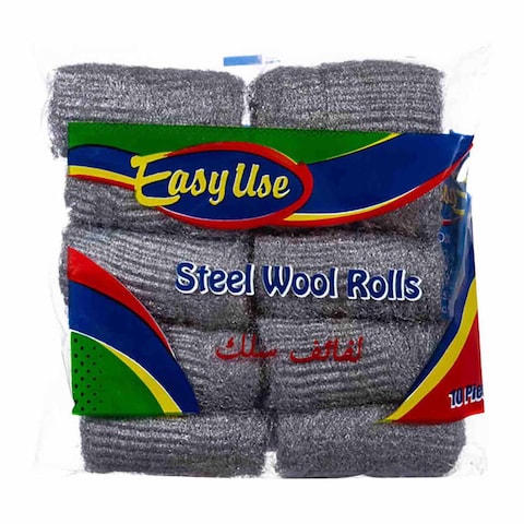 Buy Easy-Use Steel Wool Rolls - 10 Pieces in Egypt