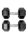 Harley Fitness 35.00KG Rubber Coated Fixed Hex Dumbbell 1 Pair