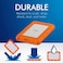LaCie Rugged USB-C, 2TB, Portable External Hard Drive, Drop, Shock, Dust, Rain Resistant, for Mac &amp; PC (STFR2000800)