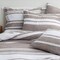 Luna Home Single Size 4 Pieces, Light Brown Stripe Design Bedding Set